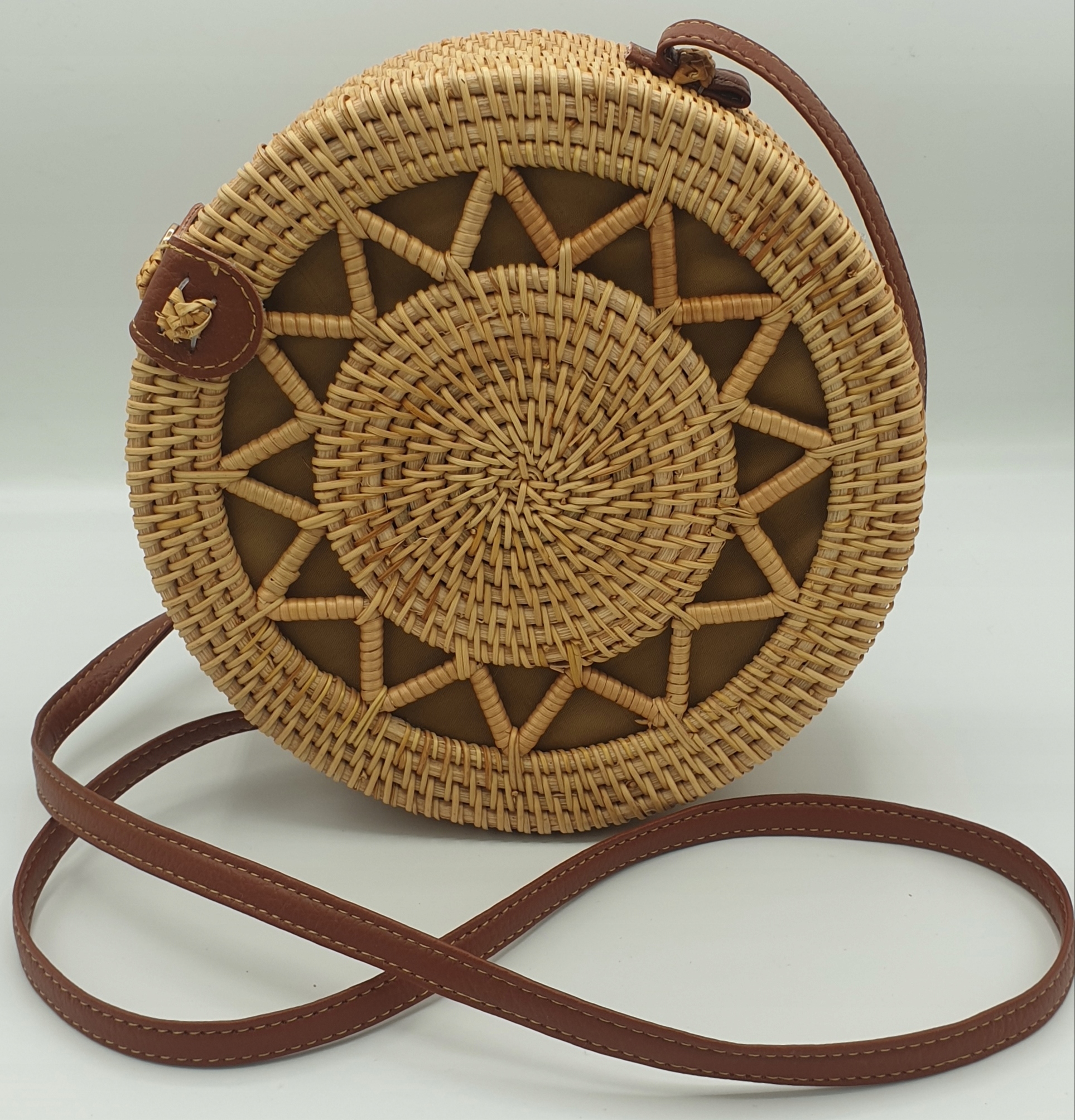 Torebka Boho rattanowa wyplatana ręcznie Model LF048A
