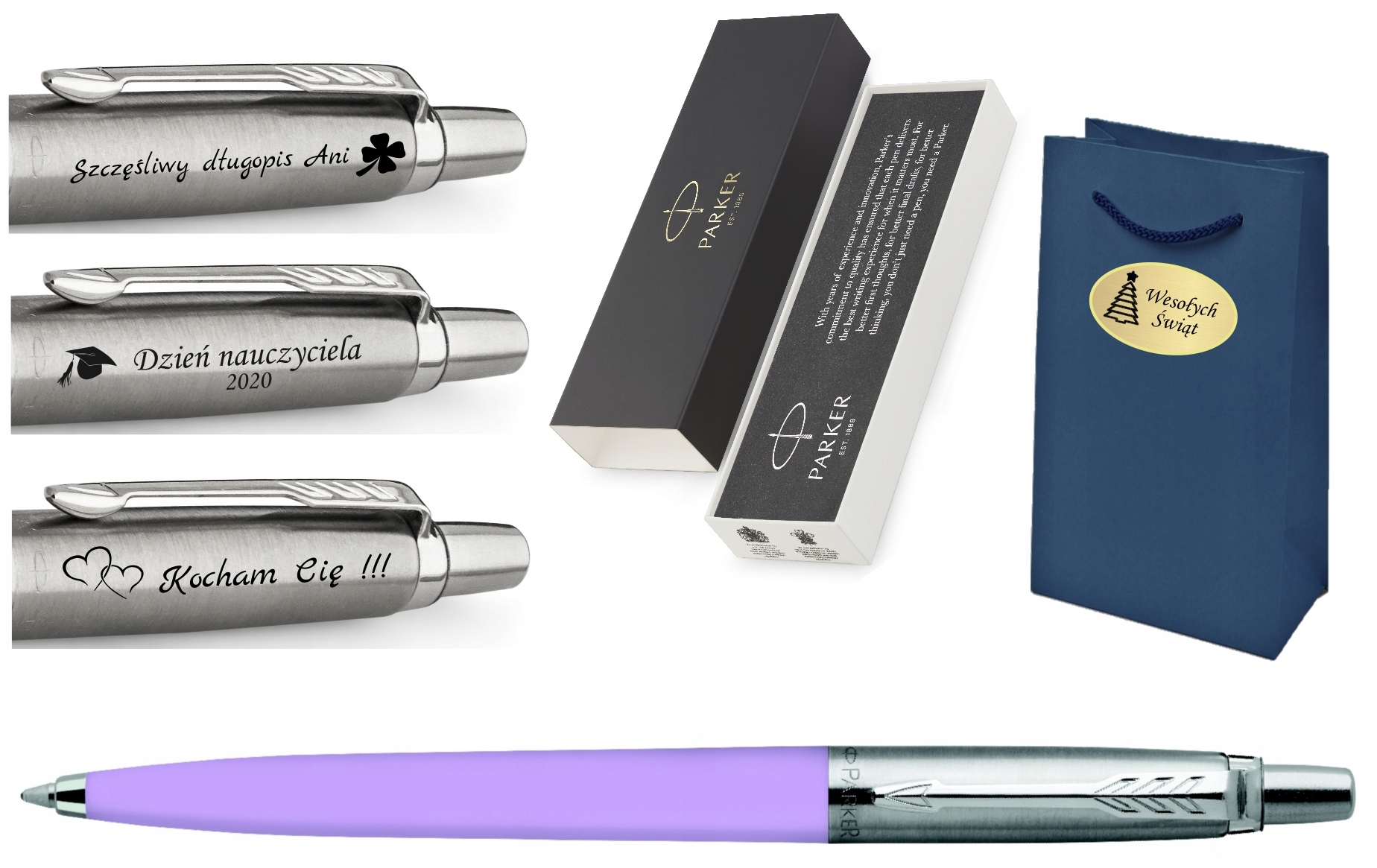 

Parker Długopis Jotter Kolor Fioletowy Grawer