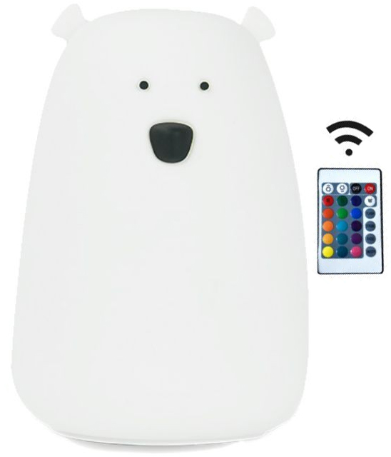 

Lampka Miś z pilotem Biała Rabbit And Friends