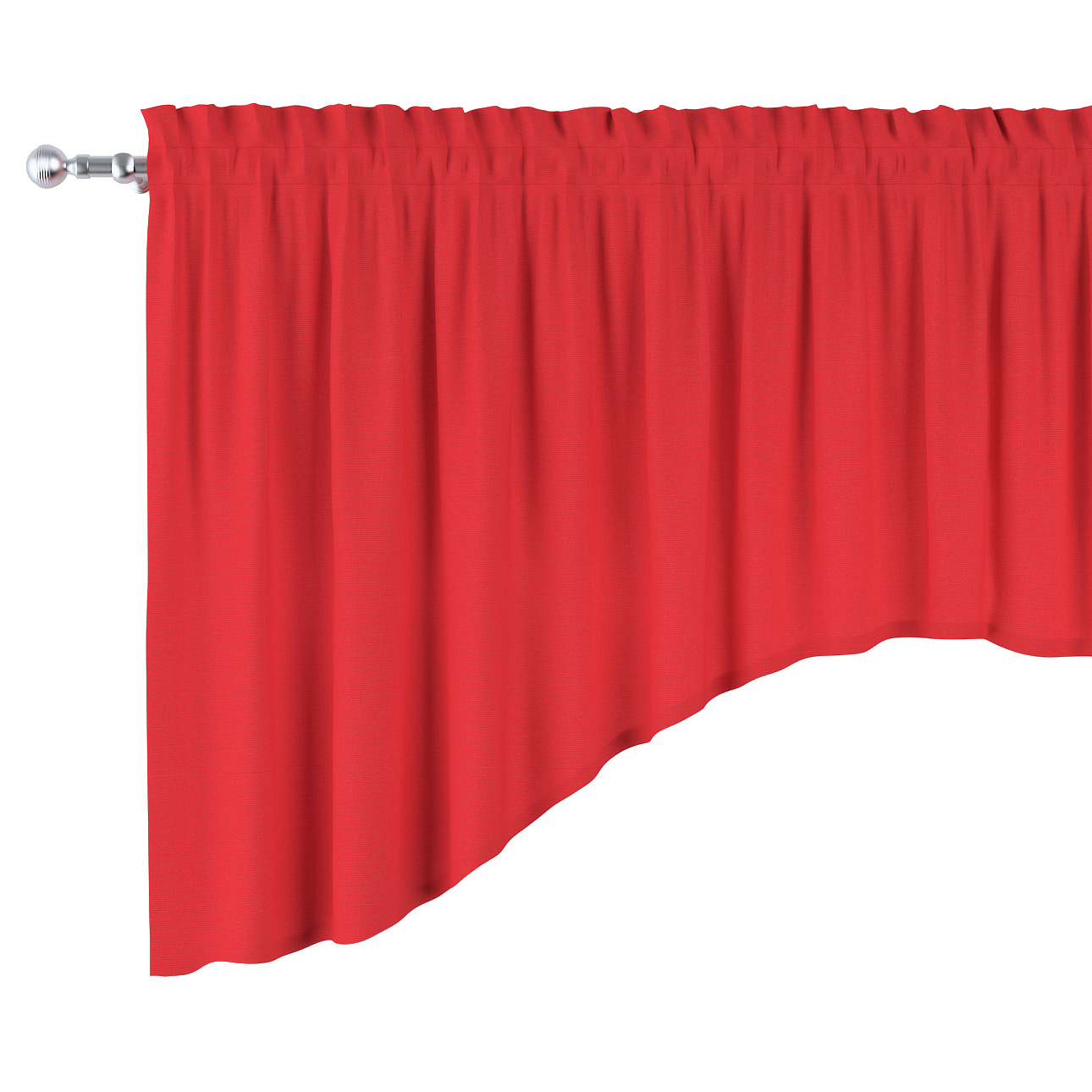 Dekoria Lambrekin oblúk 250x75 odtiene červenej