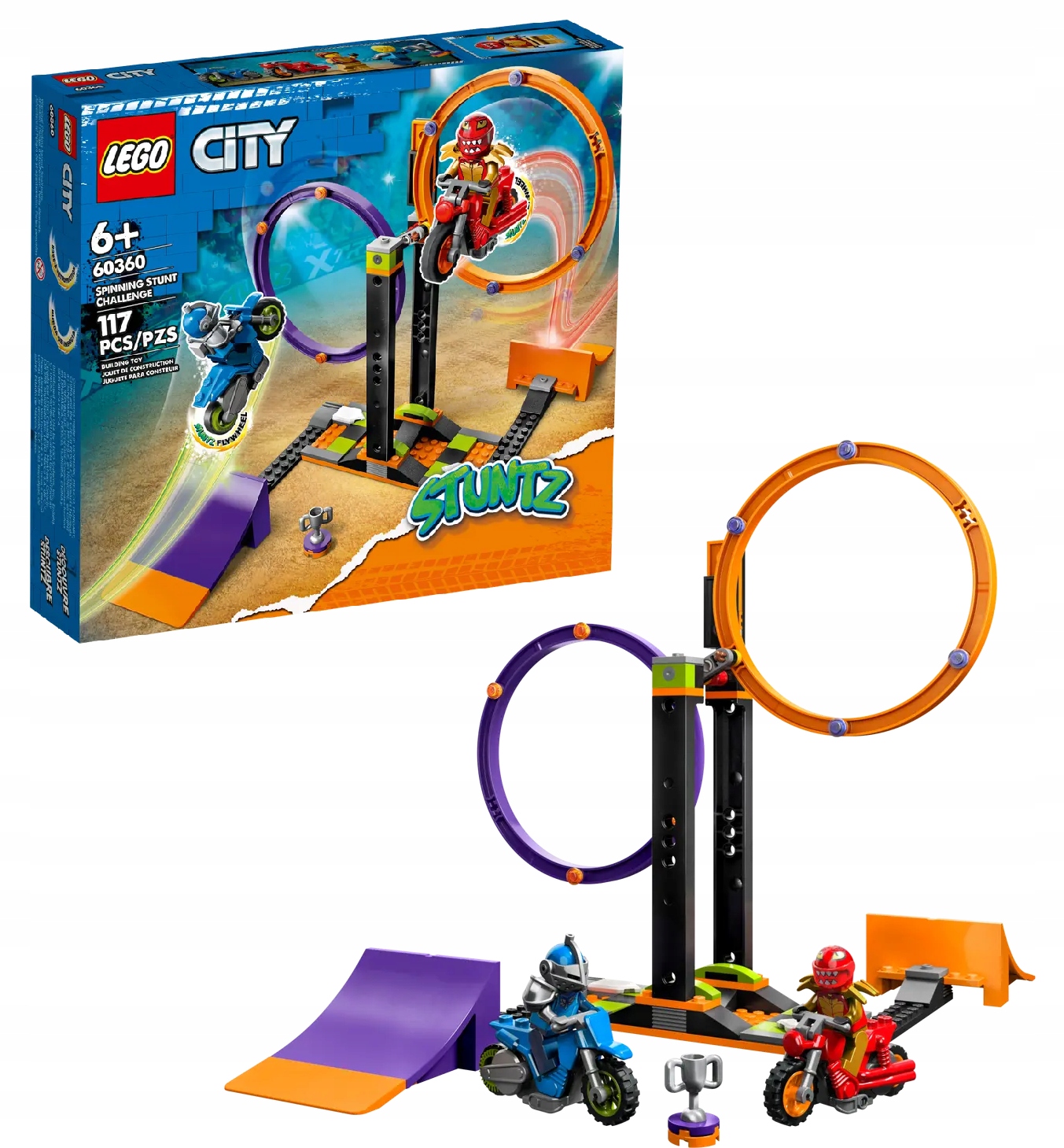 Lego 60360 City Kaskadérská výzva – rotující kruhy