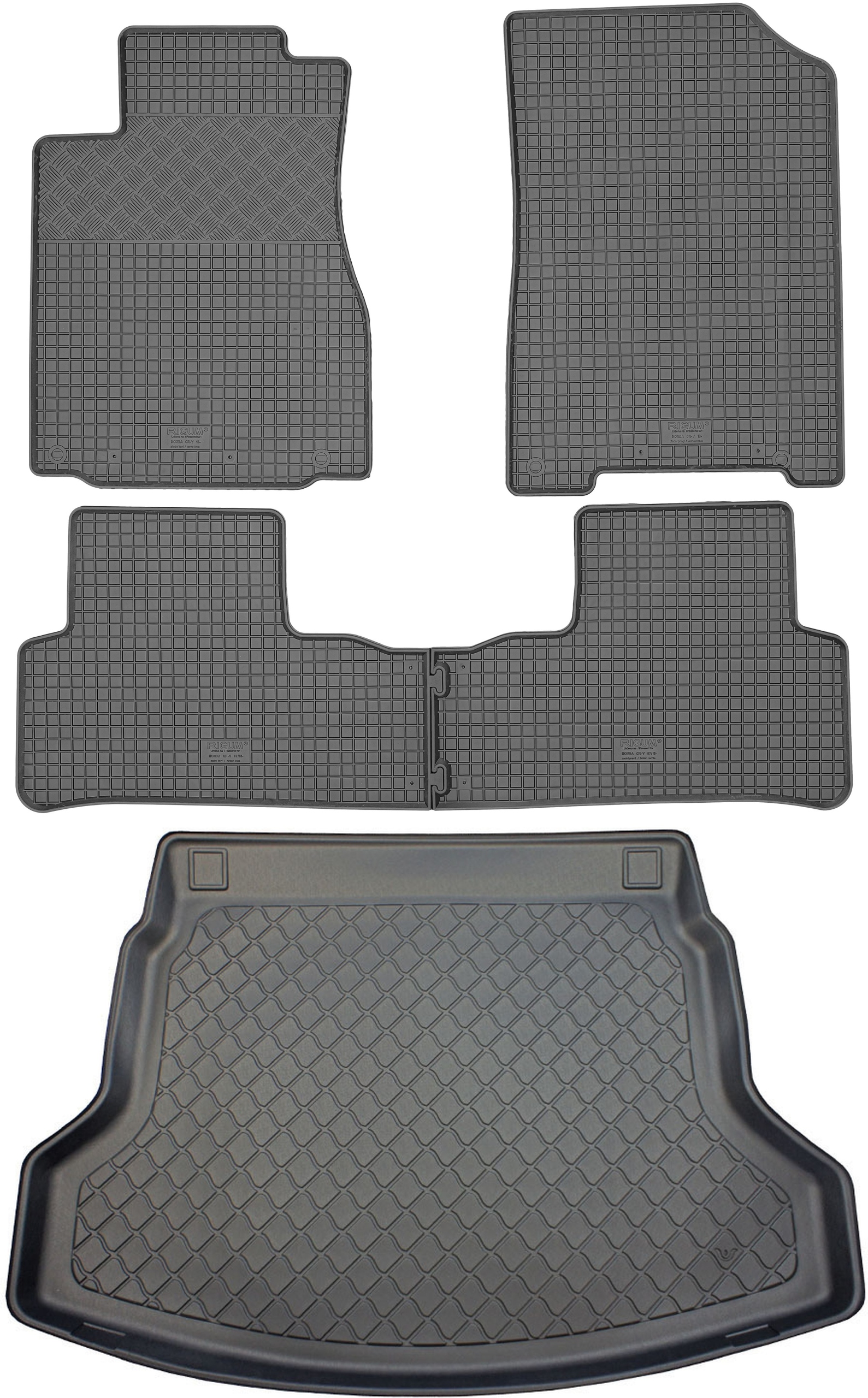 Honda Cr-v IV Suv 2012-2018 Sada Gumové rohože rohož