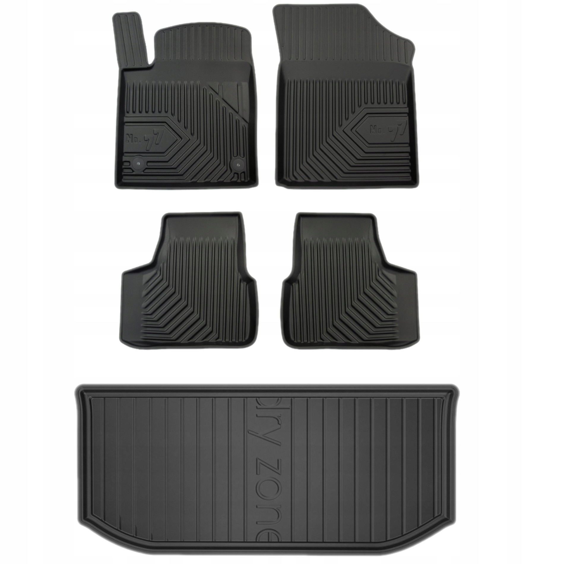 Gumové rohože rohož batožinového priestoru Seat Mii Vw Up! 2011 horná podlaha