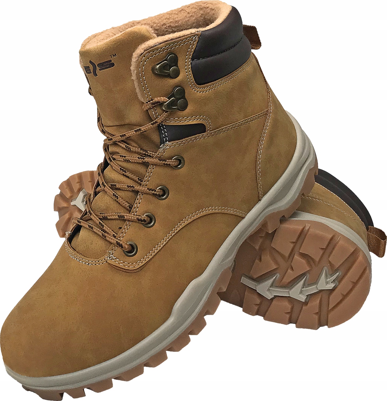 Dámské Zimní boty trapery Zateplené kotníkové boty sněhule Boaspen béžové 36