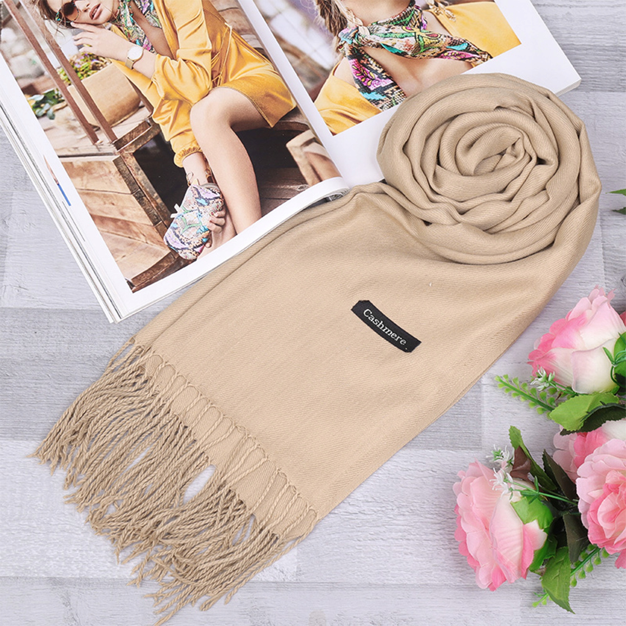 SZAL DAMSKI SZALIK PREMIUM Z FRĘDZLAMI Kod producenta 2789-60