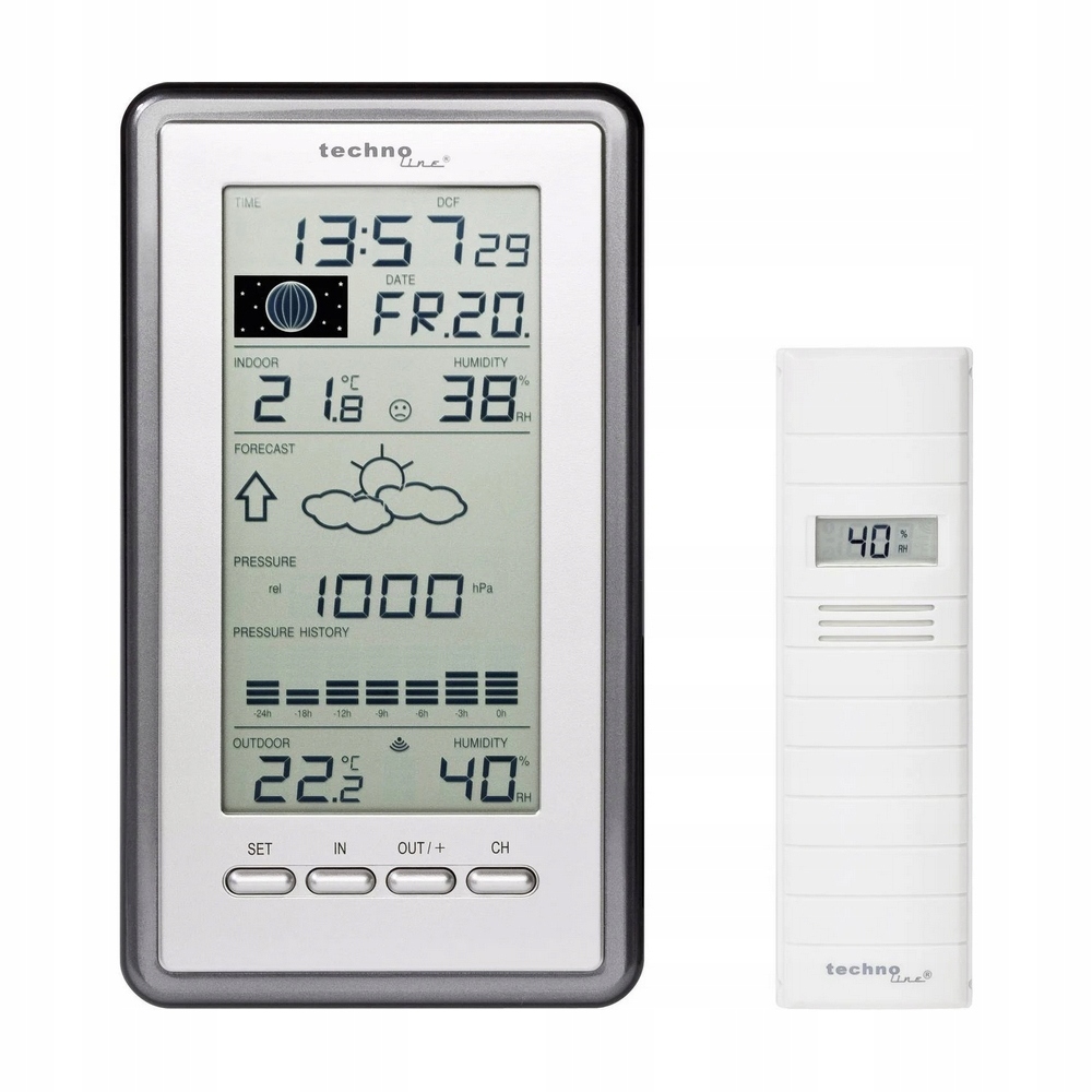 Stacja pogodowa stacja pogody zegar prognoza DCF77