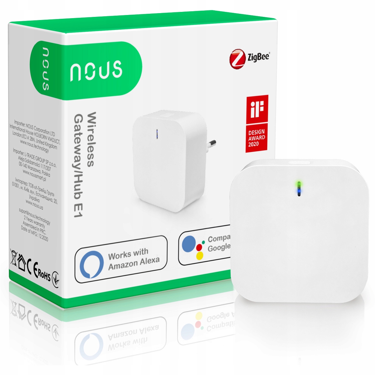 

Centralka Bramka ZigBee 3.0 WiFi Tuya Nous E1