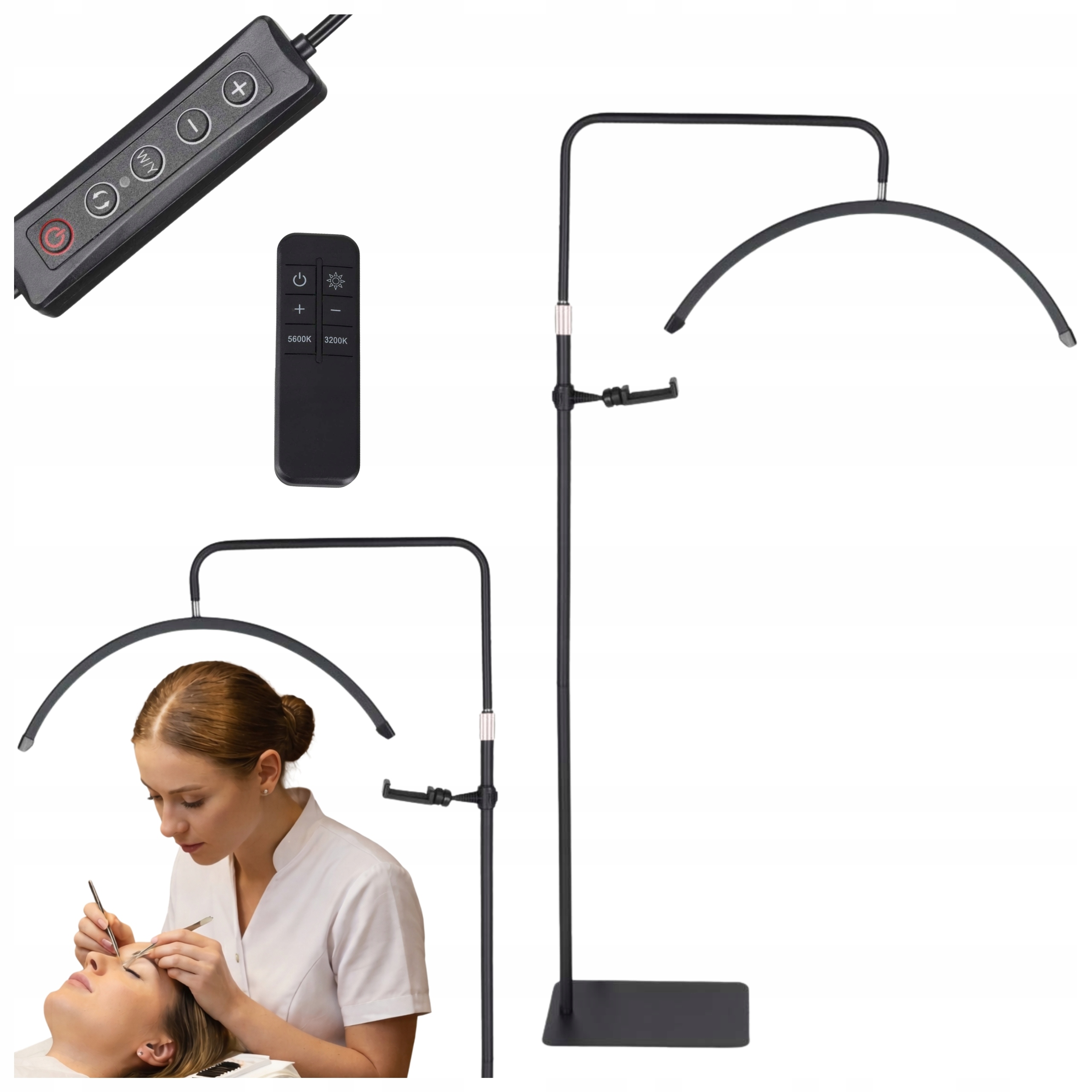 Lampa Kosmetyczna Bezcieniowa Led Podłogowa Do Przedłużania Rzęs Makijażu