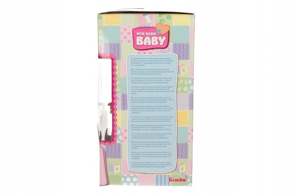 New Born Baby, Lalka Funkcyjna, 30 cm, 2 rodzaje Głębokość produktu 14 cm