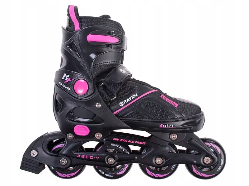 Rolki Raven Pulse Black Fuchsia 37-40