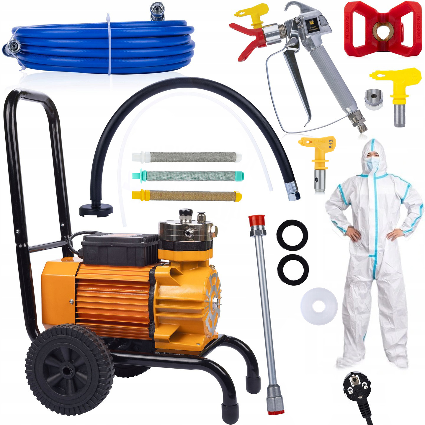 Rosfix Malířský Agregát Strong Blue Storm SBS03 3500W 22MPA 18L/MIN Tryska