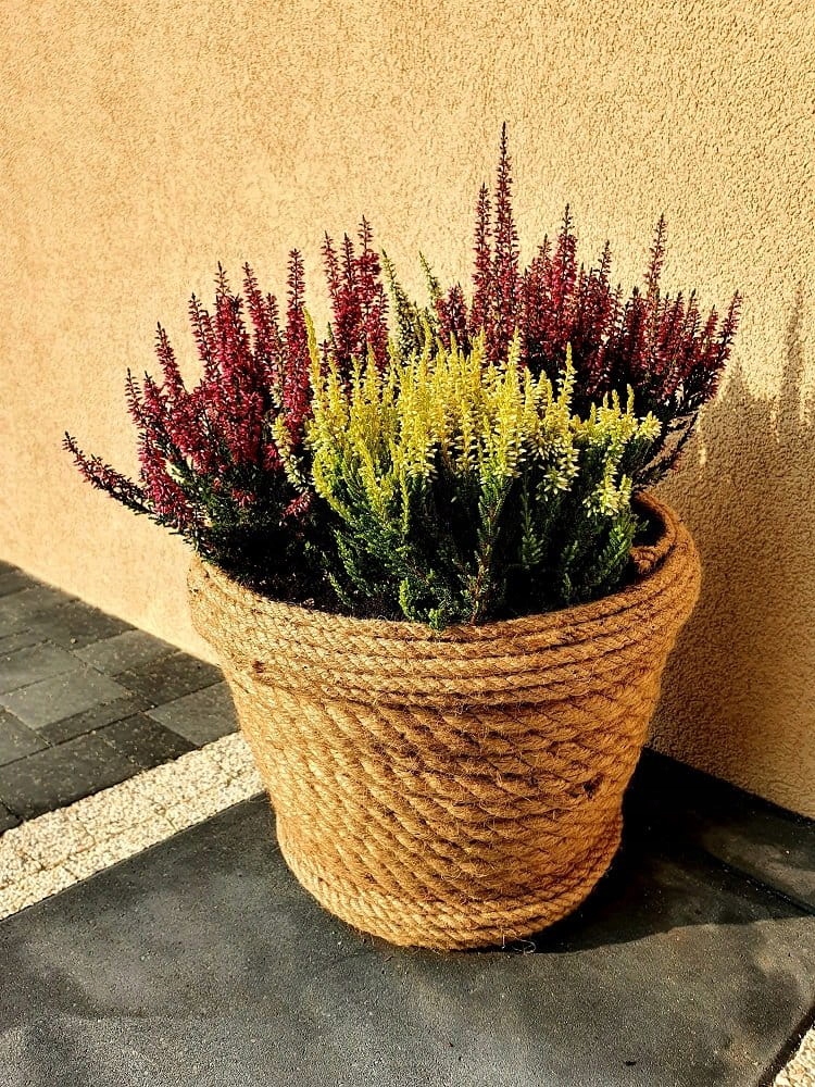 LINA JUTOWA 12mm x 50m - ozdobna kręcona naturalna, powróz, sznur jutowy Materiał jutowa