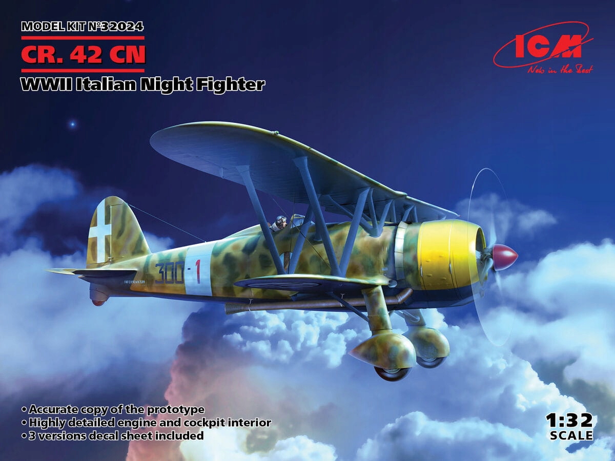C.r. 42CN Wwii Italský noční stíhač 1:32 ICM 32024