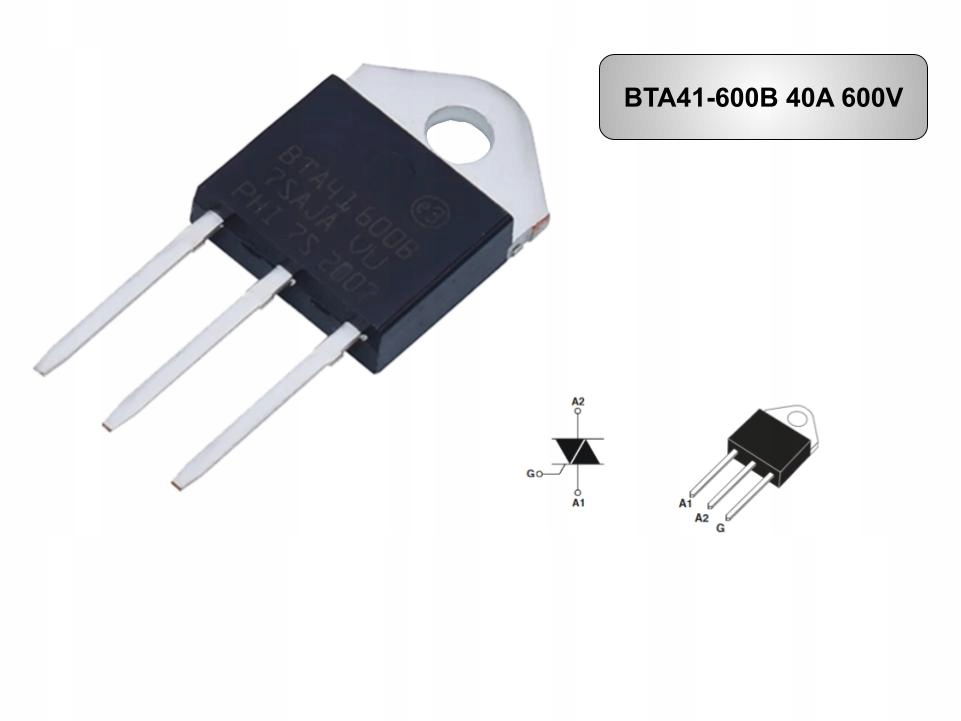 

Tranzystor Triak Tht BTA41 600V 40A