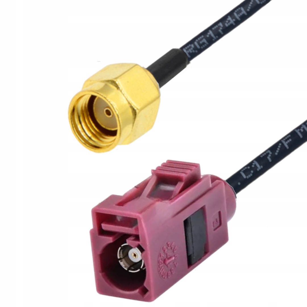 Pigtail Fakra D zásuvka Sma-rp konektor RG174 5 m