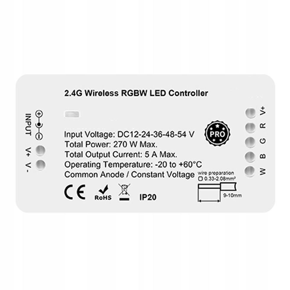 

Kontroler Led Rgbw ZigBee Rf Seria Gl Hue Tuya