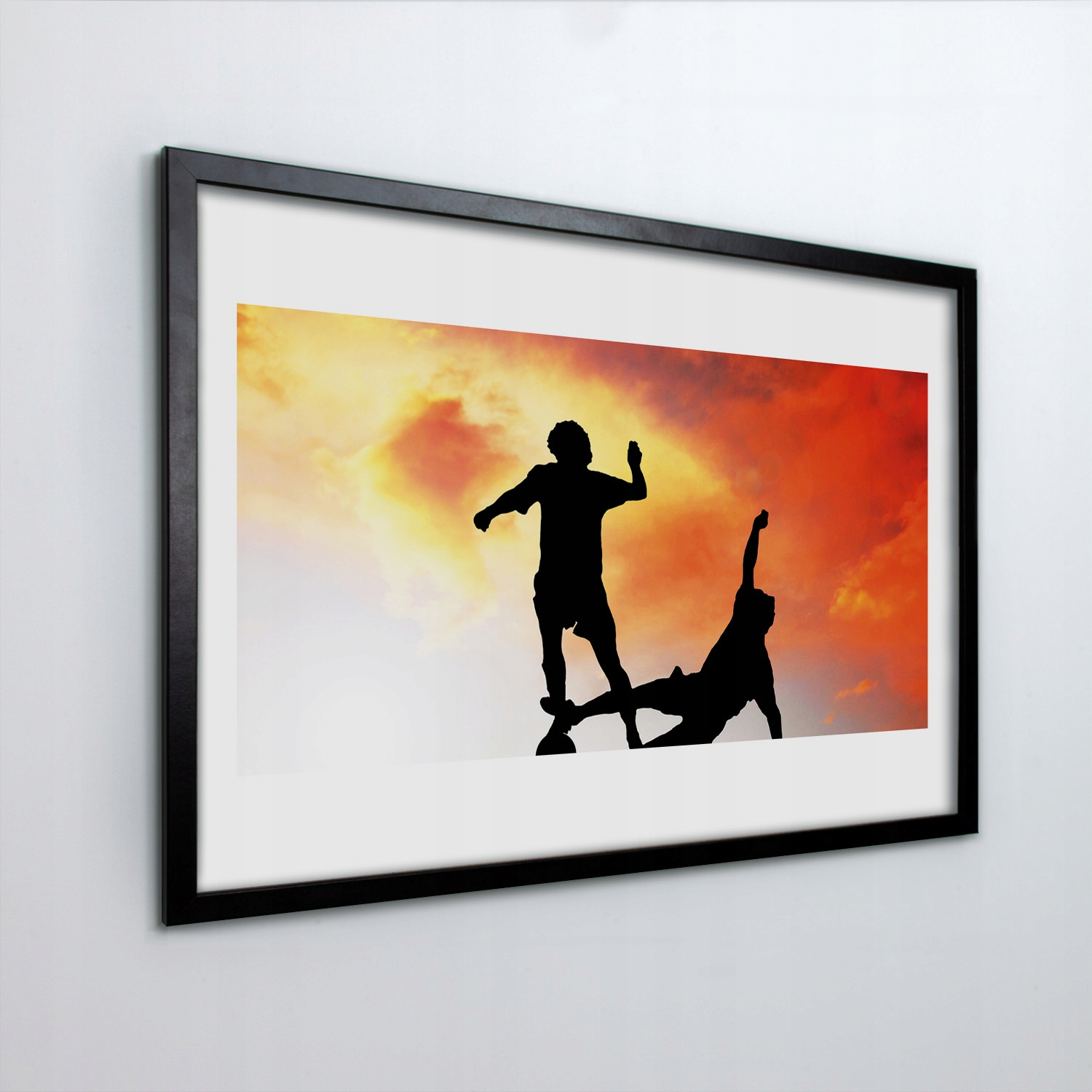 Obraz v rámu na zeď Sport míč mraky 30x20