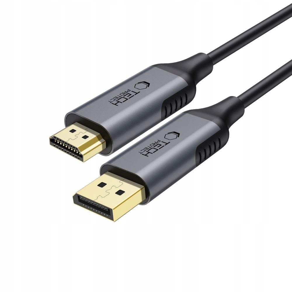 Kabel DisplayPort - HDMI Tech-Protect UltraBoost 4K 60Hz 2 m czarny