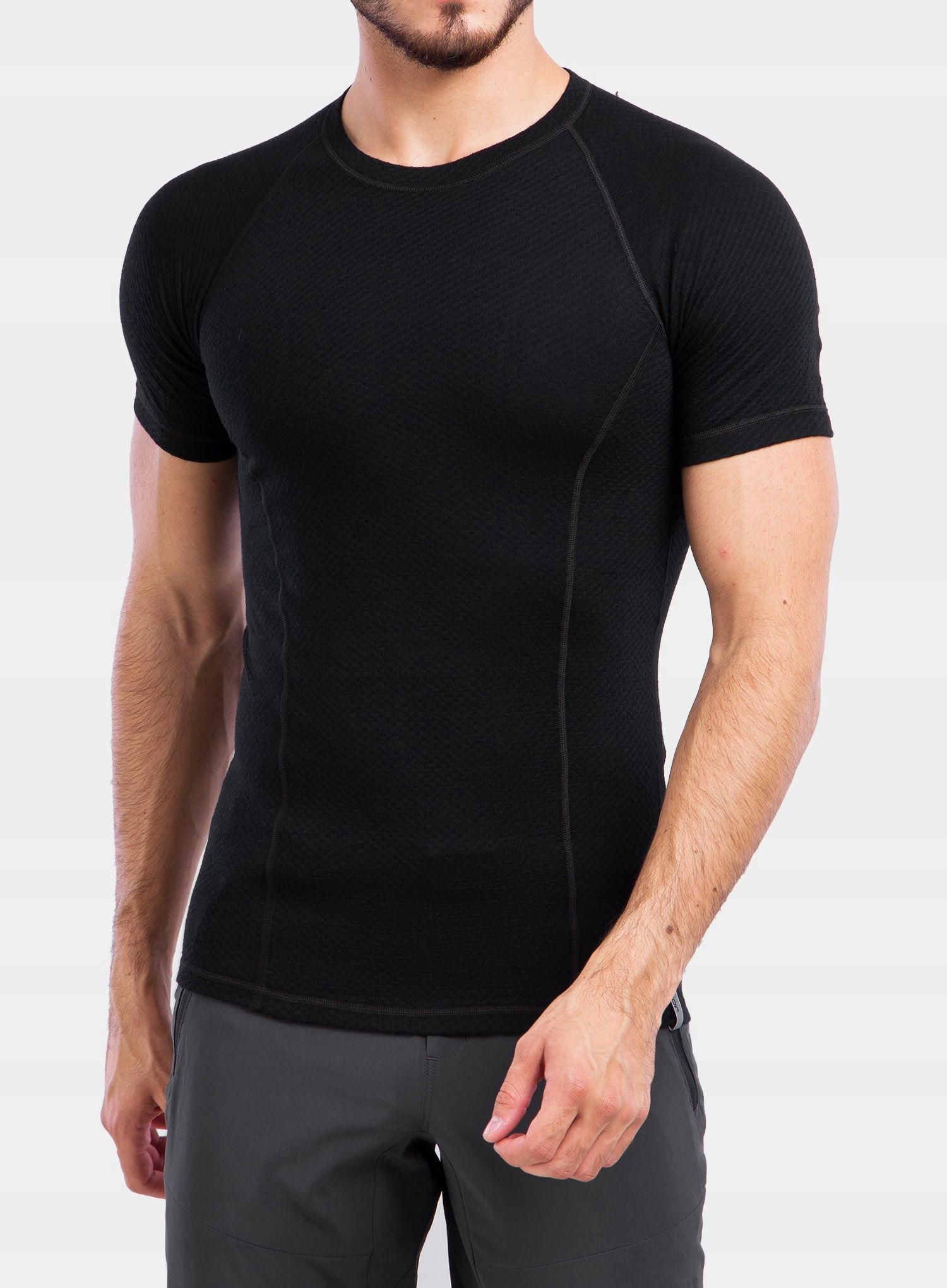 Tričko Sensor Merino Df Tee S/s černá S
