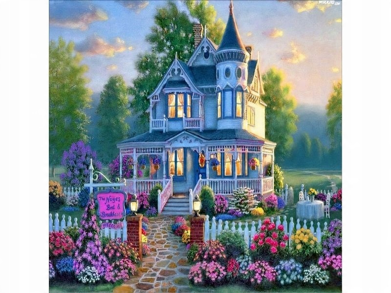 

Haft Diamentowy Mozaika Willa Z Ogrodem 30x40cm