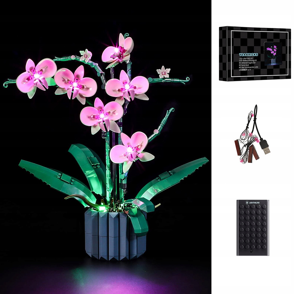 Zestaw oświetlenia do Lego Creator bonsai wersja fioletowa 10311 (bez Lego)