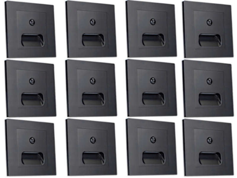 12x Objímka Led lampa 230V Osvětlení schodů Snímač pohybu soumraku