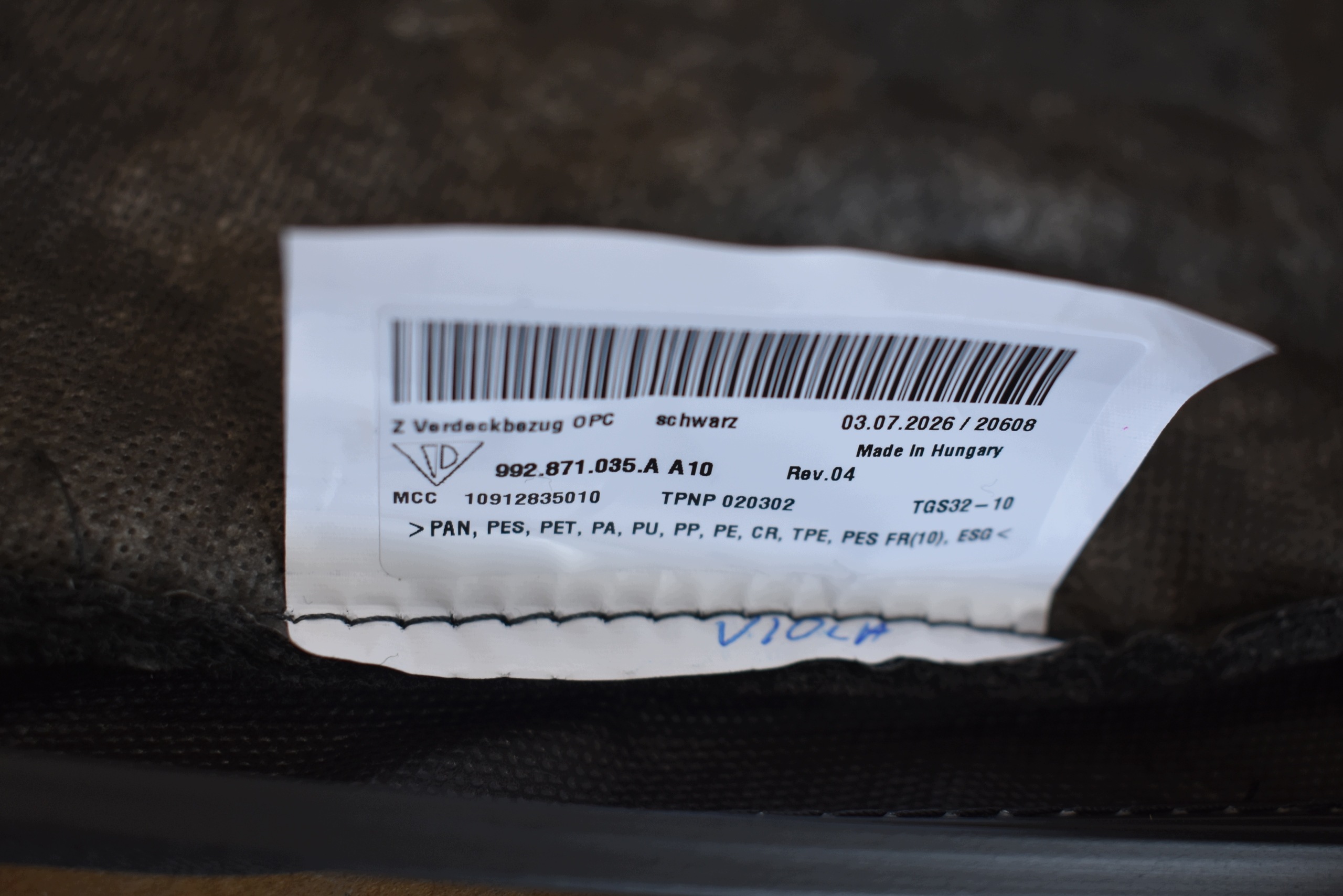 IDEALNY neu KPL. dach Blende Abdeckung dach PORSCHE 991 992 1