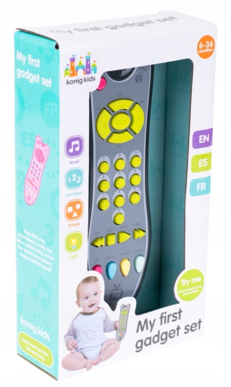 PILOT DLA DZIECI MALUCHA Z MUZYKĄ TV ZABAWKA EDUKACYJNA INTERAKTYWNA Marka ROS