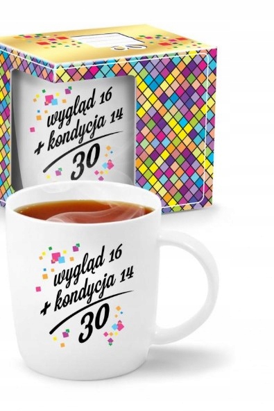 URODZINOWA MOZAIKA - kubek NBC niski 330ml - Wszystkiego najlepszego 30 — 9