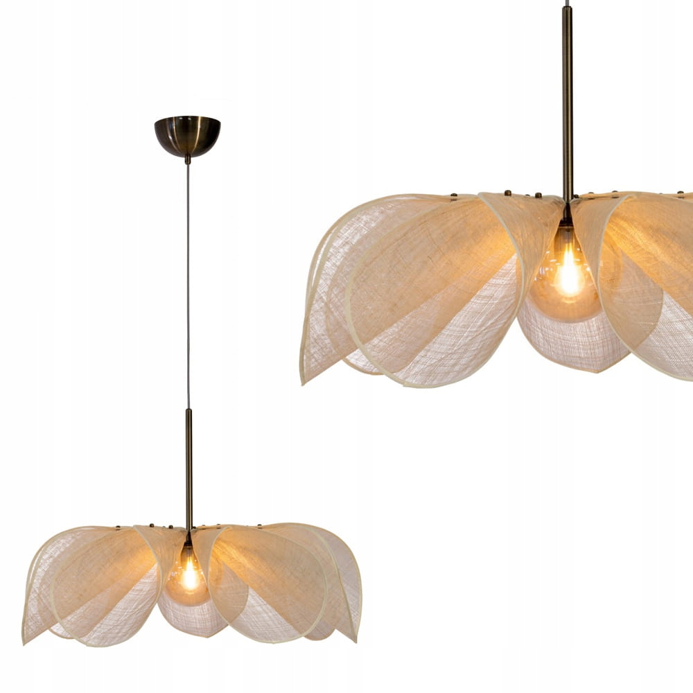 Lampa wisząca Styrka średnica 75cm klosz beżowy 108661 Markslojd