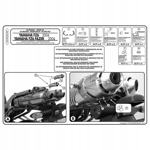 Kappa Adaptér Pre Montáž Bočného Rámu KL351 A TE351K Bez Použitia