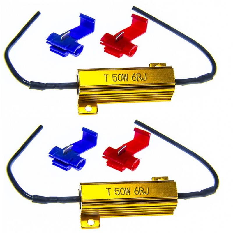 REZYSTOR CANBUS OPORNIK DO ŻARÓWEK LED 2SZT. OSZUKIWACZ KIERUNKOWSKAZU LAMP