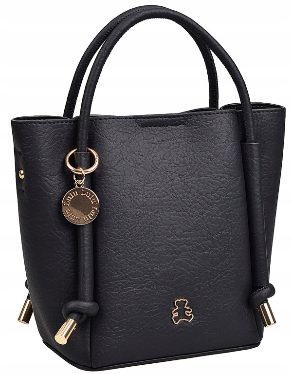 LuluCastagnette MODNA Torebka Damska mały KUFEREK do ręki NA RAMIĘ pasek Materiał dominujący skóra ekologiczna