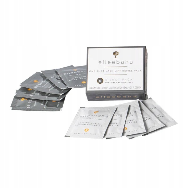 Elleebana Lash Lift Saszetki Uzupełniające do liftingu rzęs 5 par