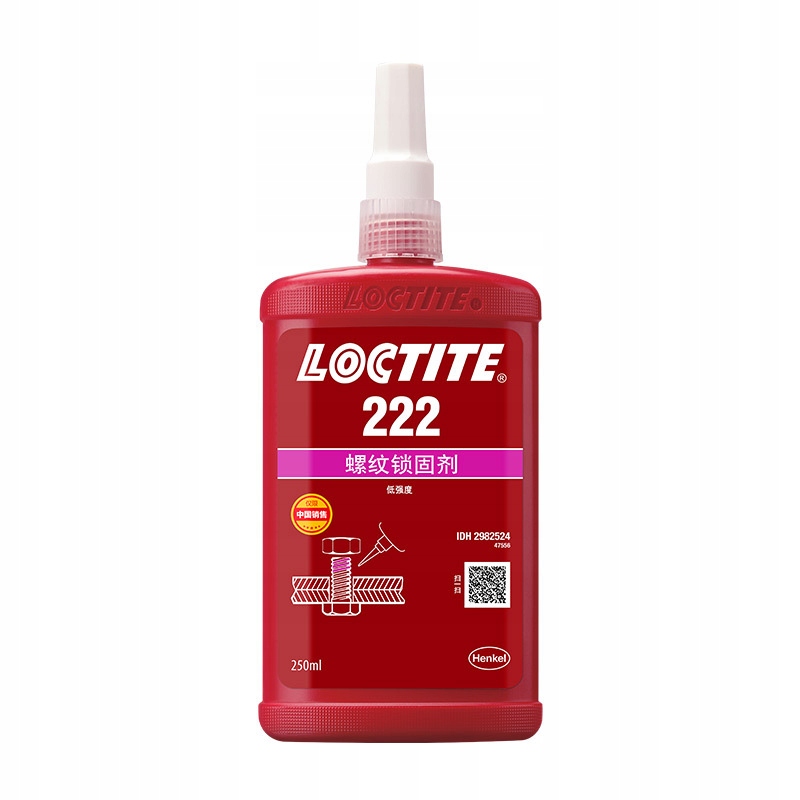 Loctite 222 250 ml – anaeróbne lepidlo na závity (nízka pevnosť)