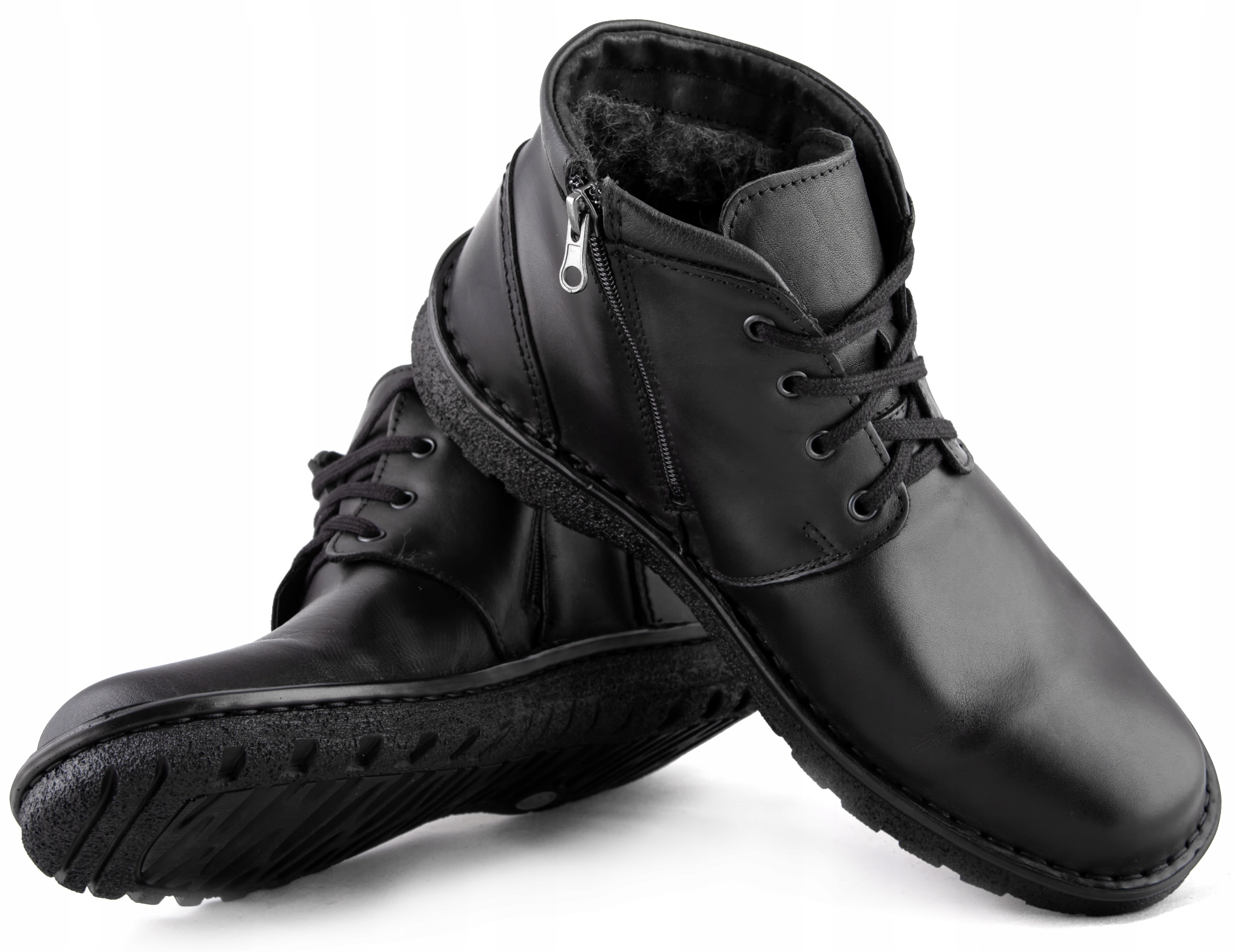 Buty męskie zimowe MIĘKKIE SZEROKIE SKÓRZANE 42 Marka inna