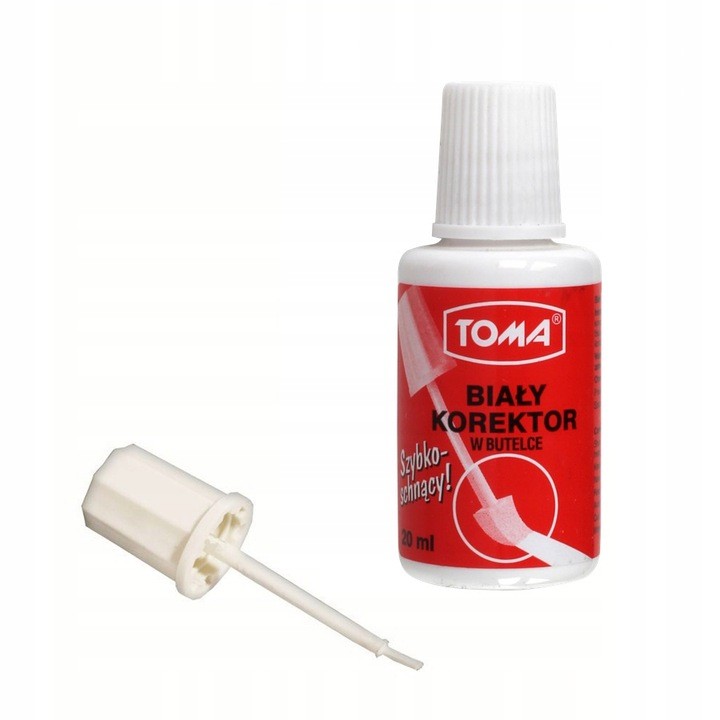 

Korektor szkolny biurowy w pędzelku 20ML Toma