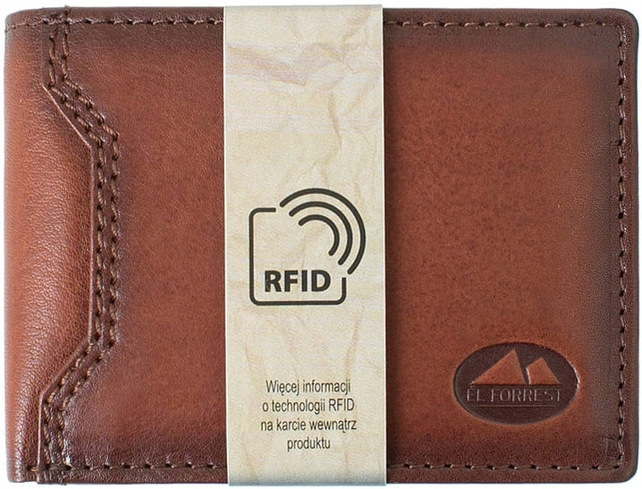 

P204 Skórzany mały męski portfel Rfid El Forrest