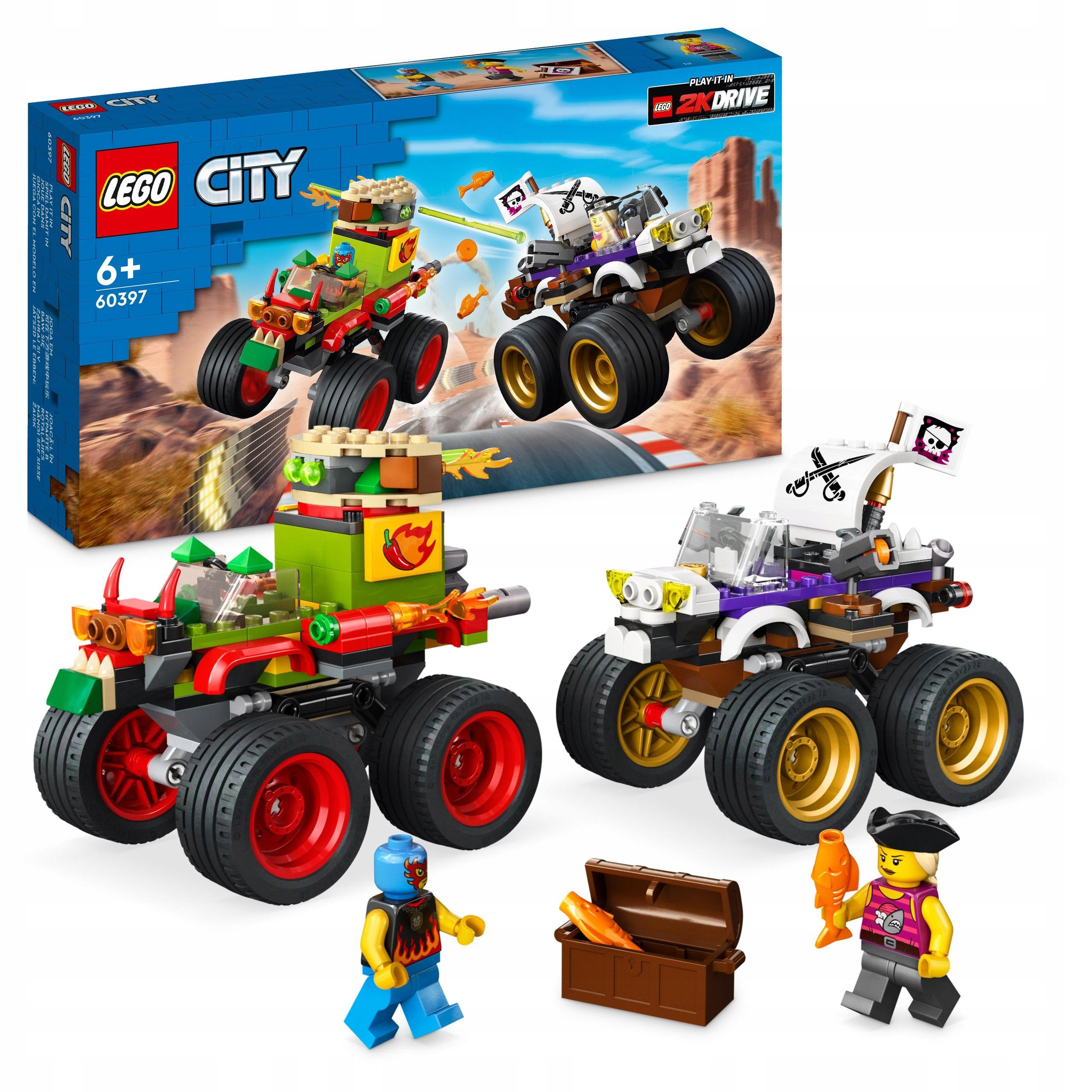 LEGO CITY 60397 WYŚCIG MONSTER TRUCKAMI Klocki