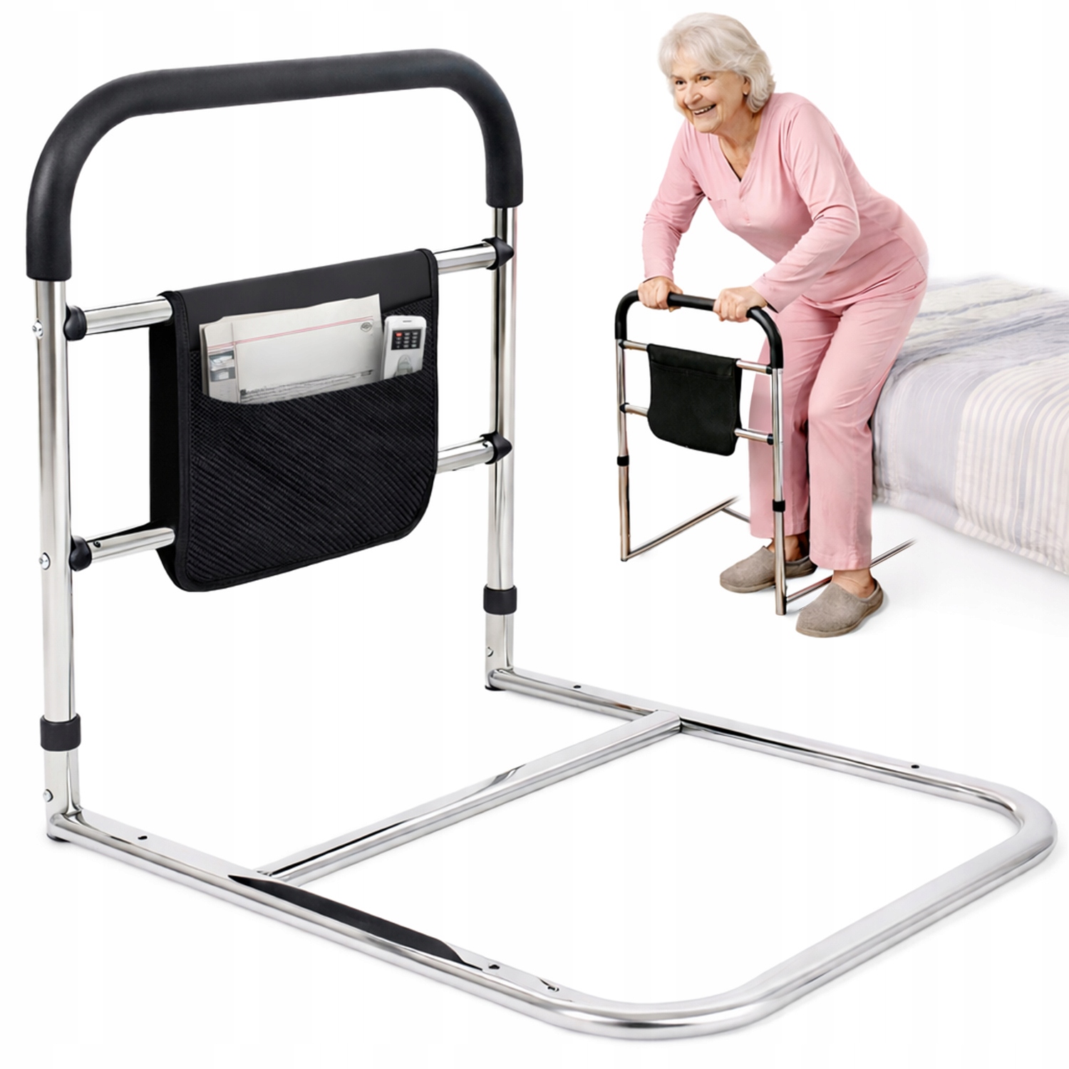 Uchwyt Boczny Łóżka Ochronna Poręcz Barierka Zabezpieczająca Uniwersalna