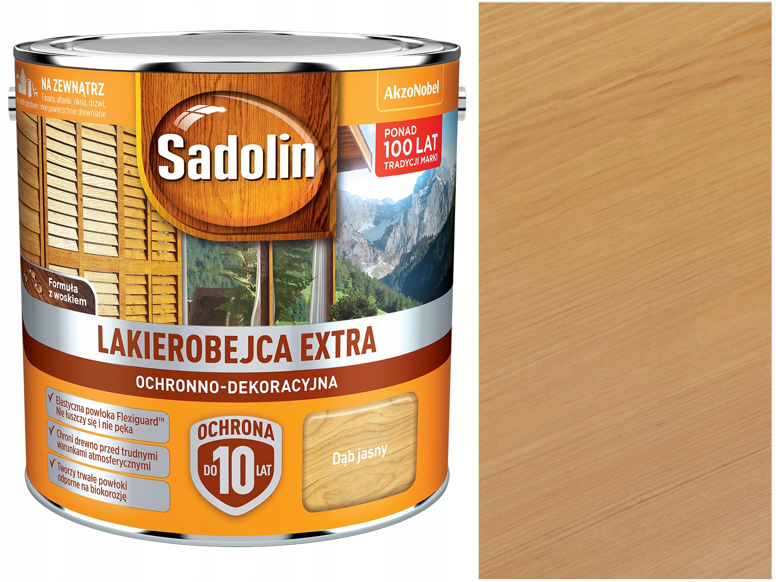 

Sadolin Lakierobejca drewna Extra Dąb Jasny 2,5L