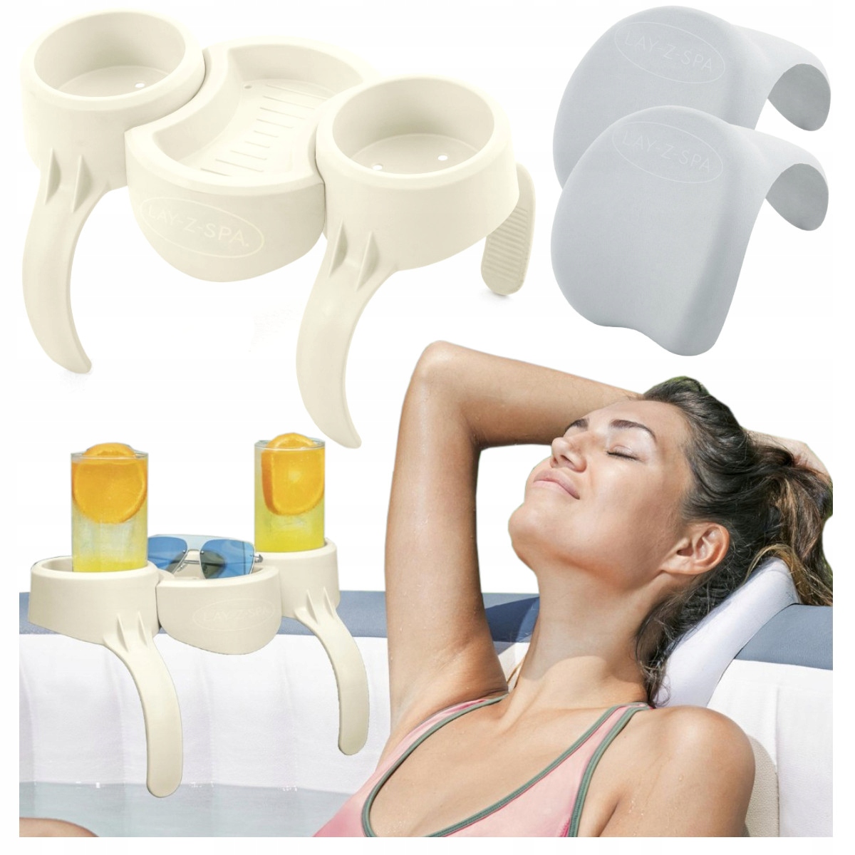 Držák Na Nápoje Polička Pro Spa Holder Bestway 60306 2X Polštář Spa 60307
