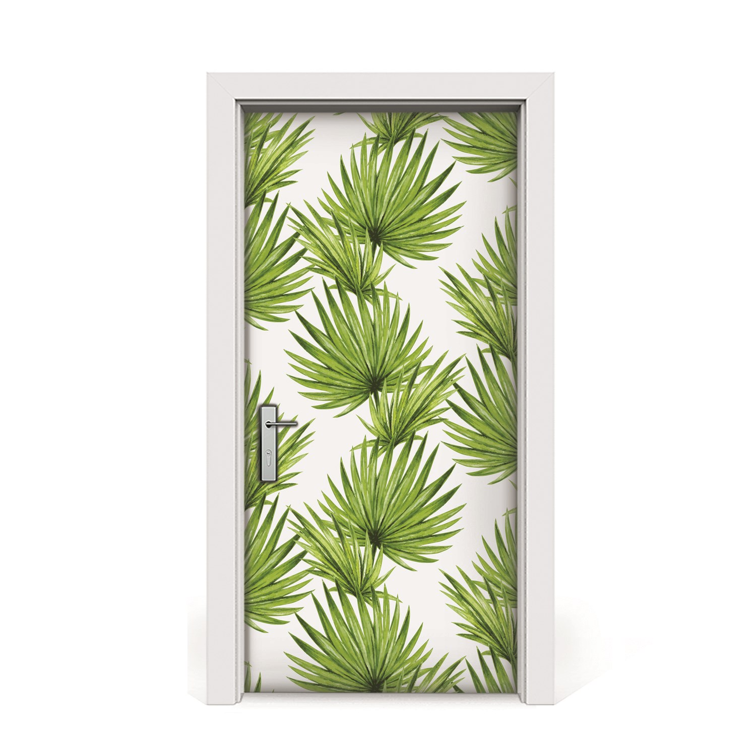 

Naklejka na drzwi okleina Tropikalne liście 95x205