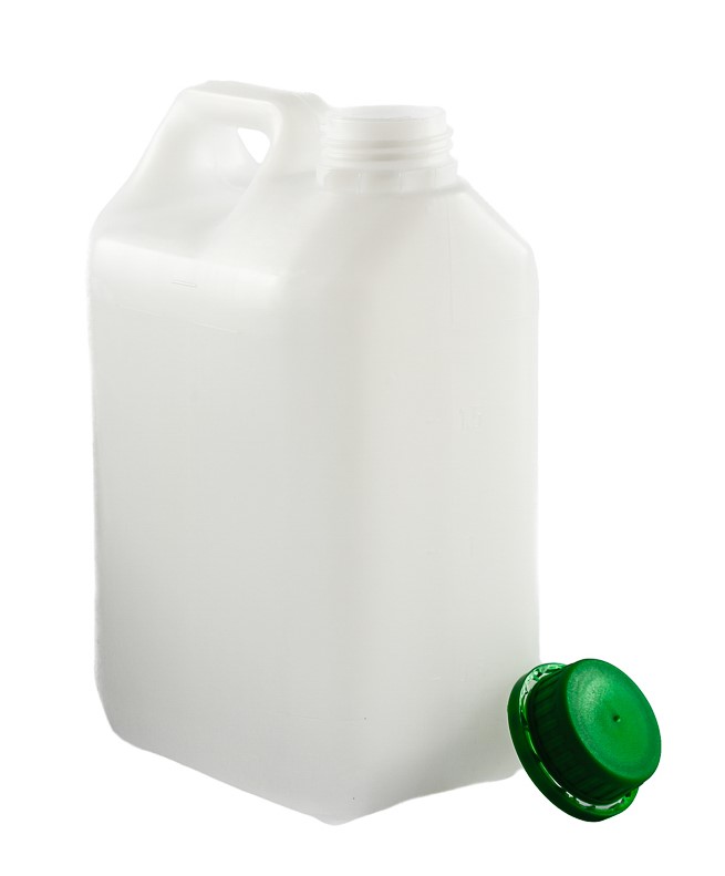Kanister Hdpe 5L nakrętka z plombą zielona