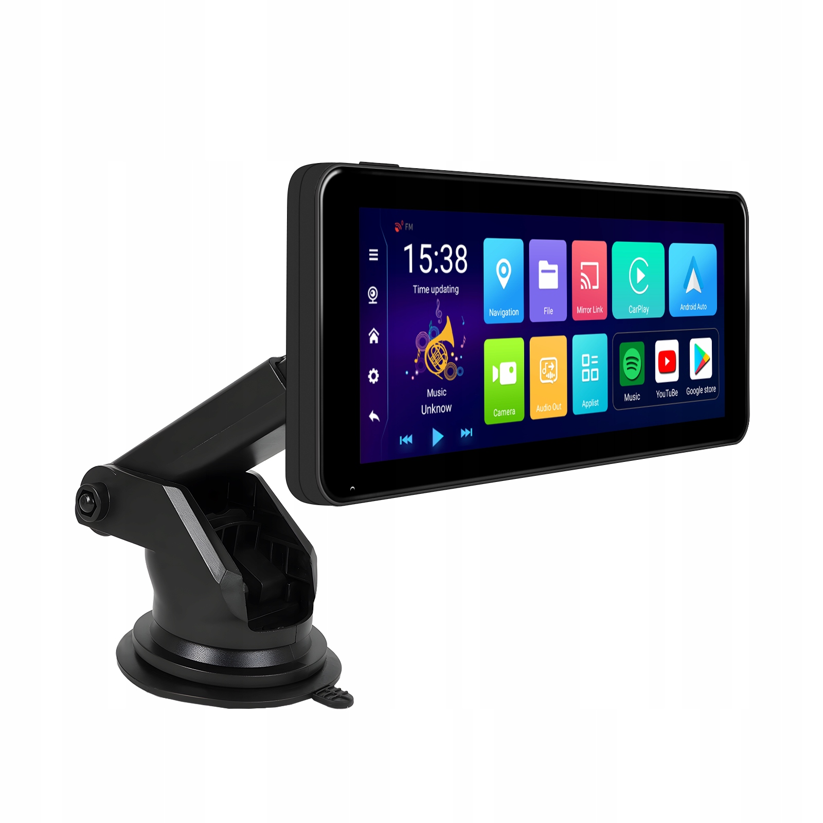 RADIO STACJA MULTIMEDIALNA MONITOR APPLE CARPLAY ANDROID 13 GPS WIFI 7-32 V Model A3503POL ANDROID 13