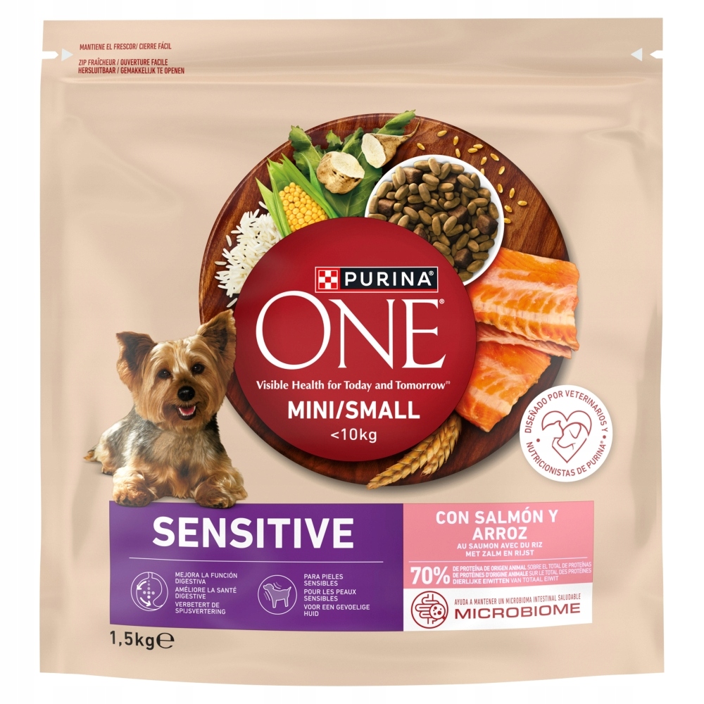 Purina One krmivo s lososem 1,5 kg