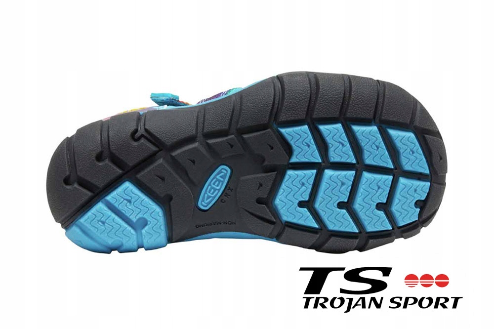 SANDAŁY DZIECIĘCE KEEN SEACAMP II VIVID BLUE ORIGINAL TIE 25/26 1025133 Kolor wielokolorowy