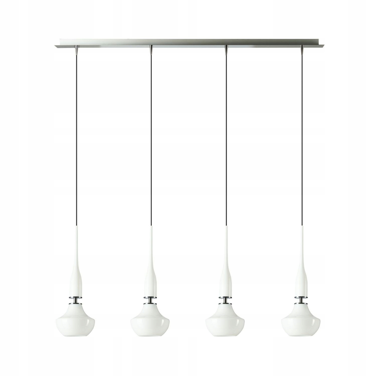 Biała lampa wisząca 4-punktowa do salonu 4xE14 Azzardo