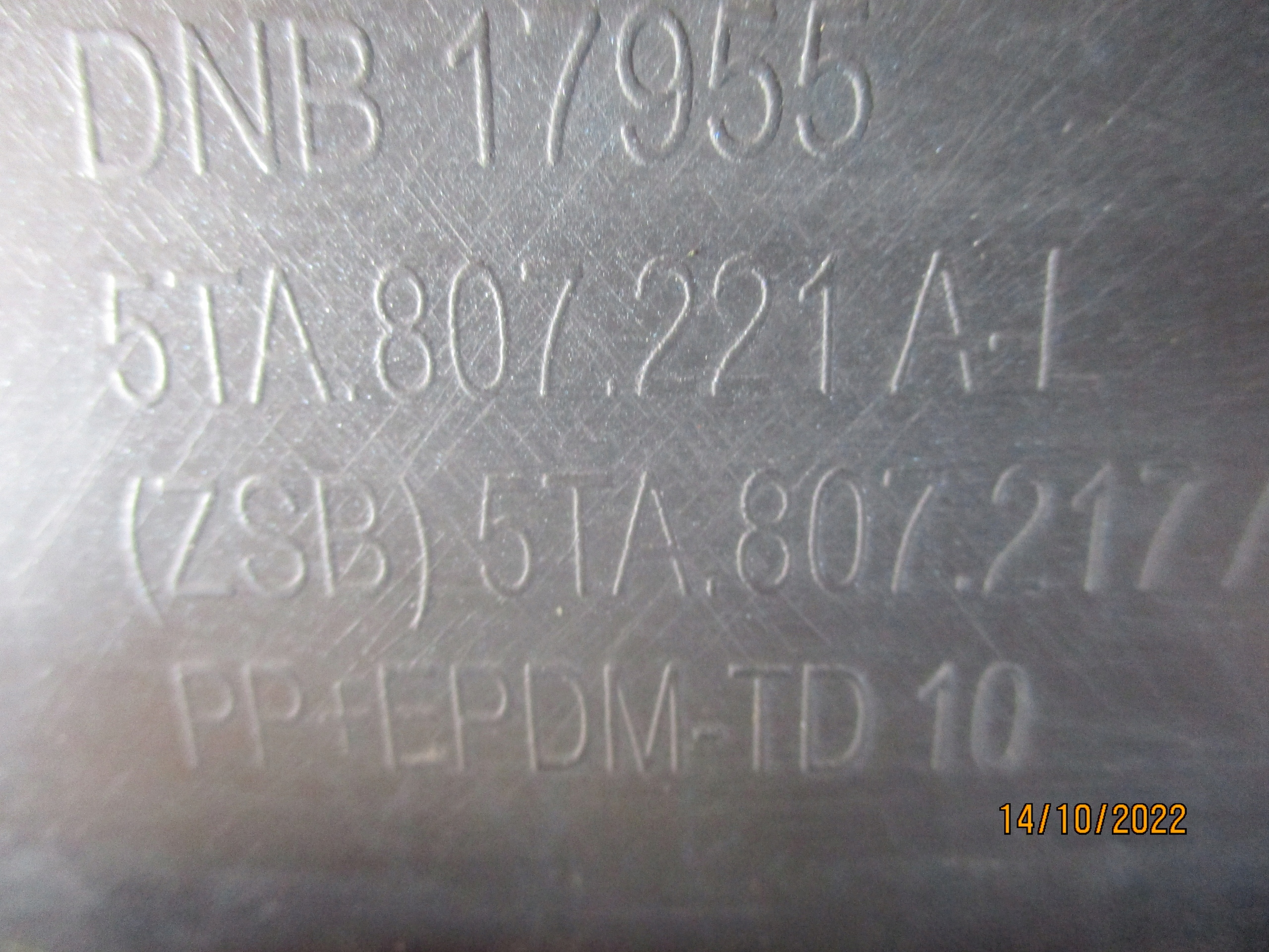 FRONTSTOSSSTANGE VORNE VW TOURAN III 5TA XENON 15
