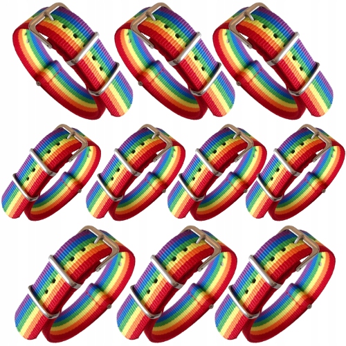 

Bransoletka Lgbt Na Pasku Tęczowa Opaska Pasek 10X